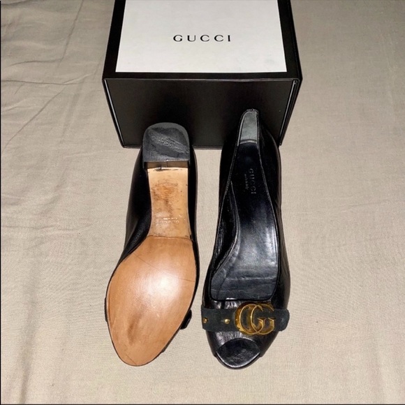 RARE💕 GUCCI MARMONT Black Leather. - Picture 7 of 9